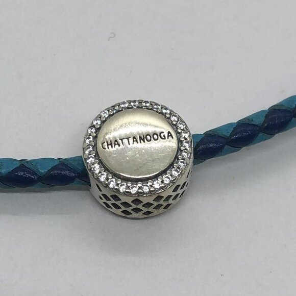 ✨✨Pandora Chattanooga Bead Charm/Tennessee Double sided Enamel Exclusive Charm - Picture 2 of 3